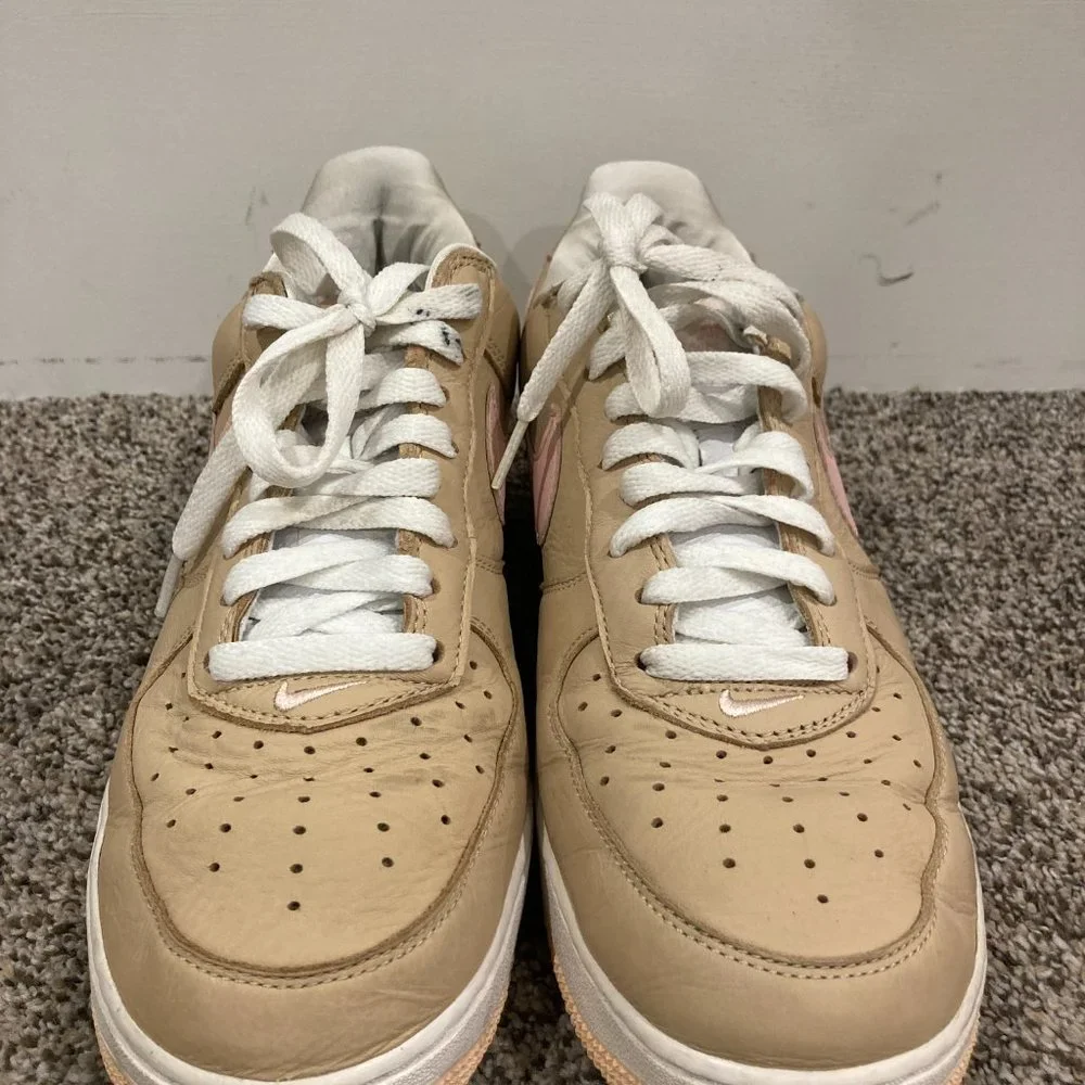 Nike Air Force - VERY RARE 1 Low Retro Kith Linen 2016 - Men Size 10 - Pre Owned - Picture 6 of 6